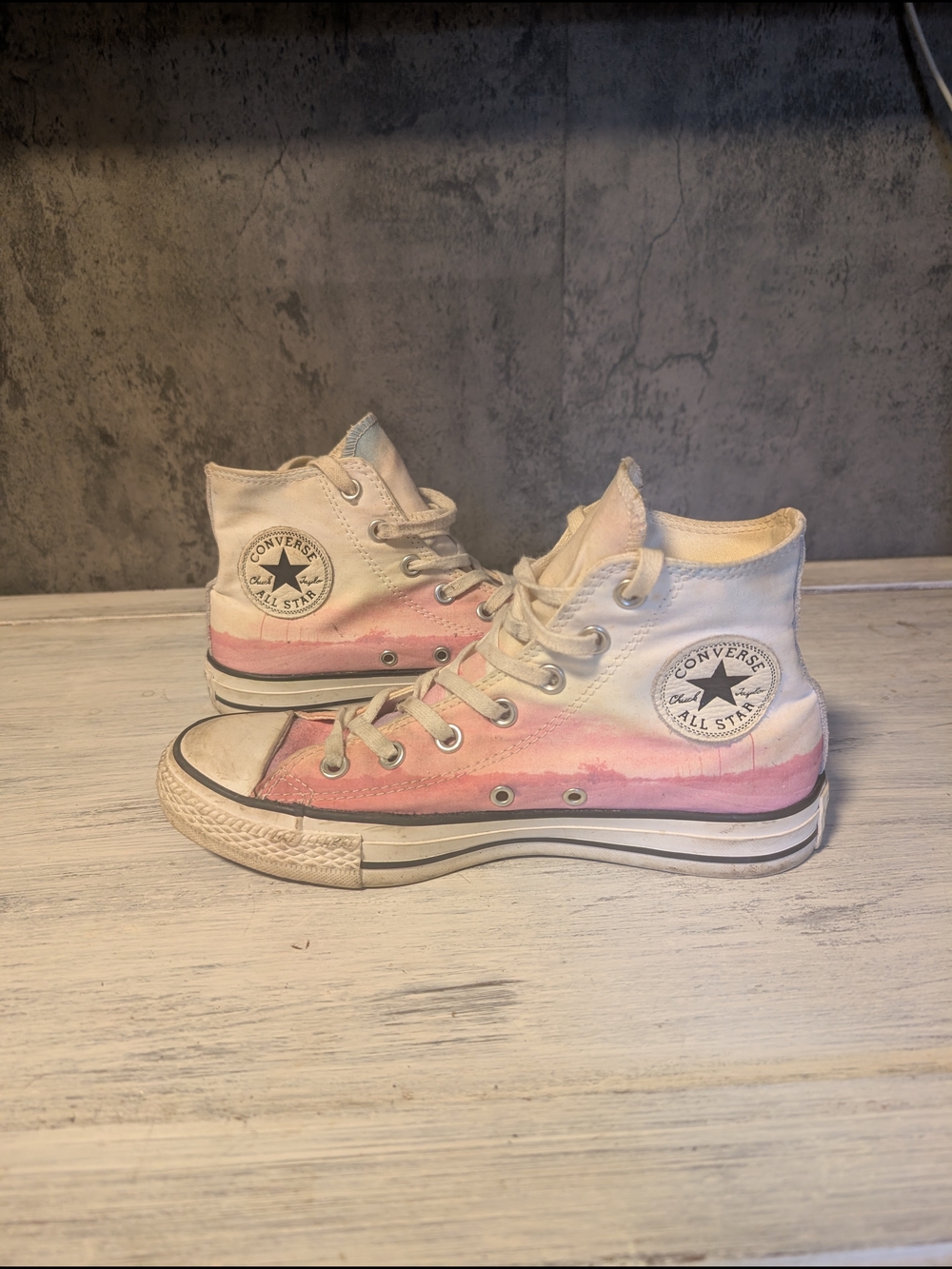 Converse Watercolor Sunset Allstar High Top Size 8